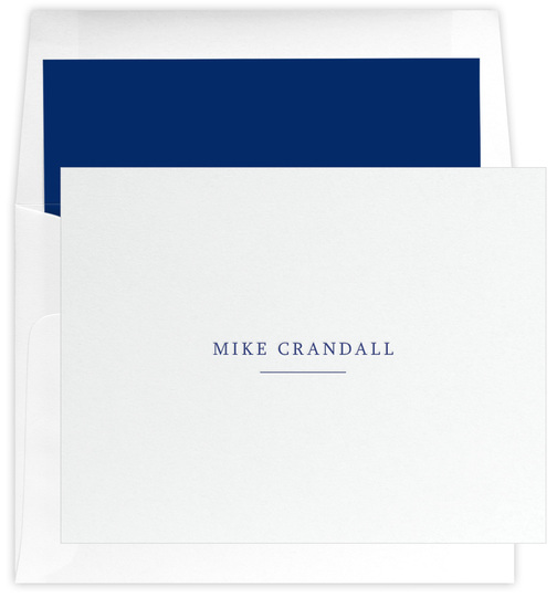 Underline Letterpress Folded Note Cards